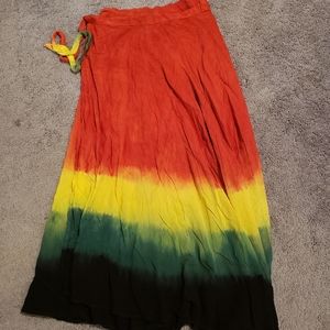 Red, Yellow, Green Wrap Shirt or Dress